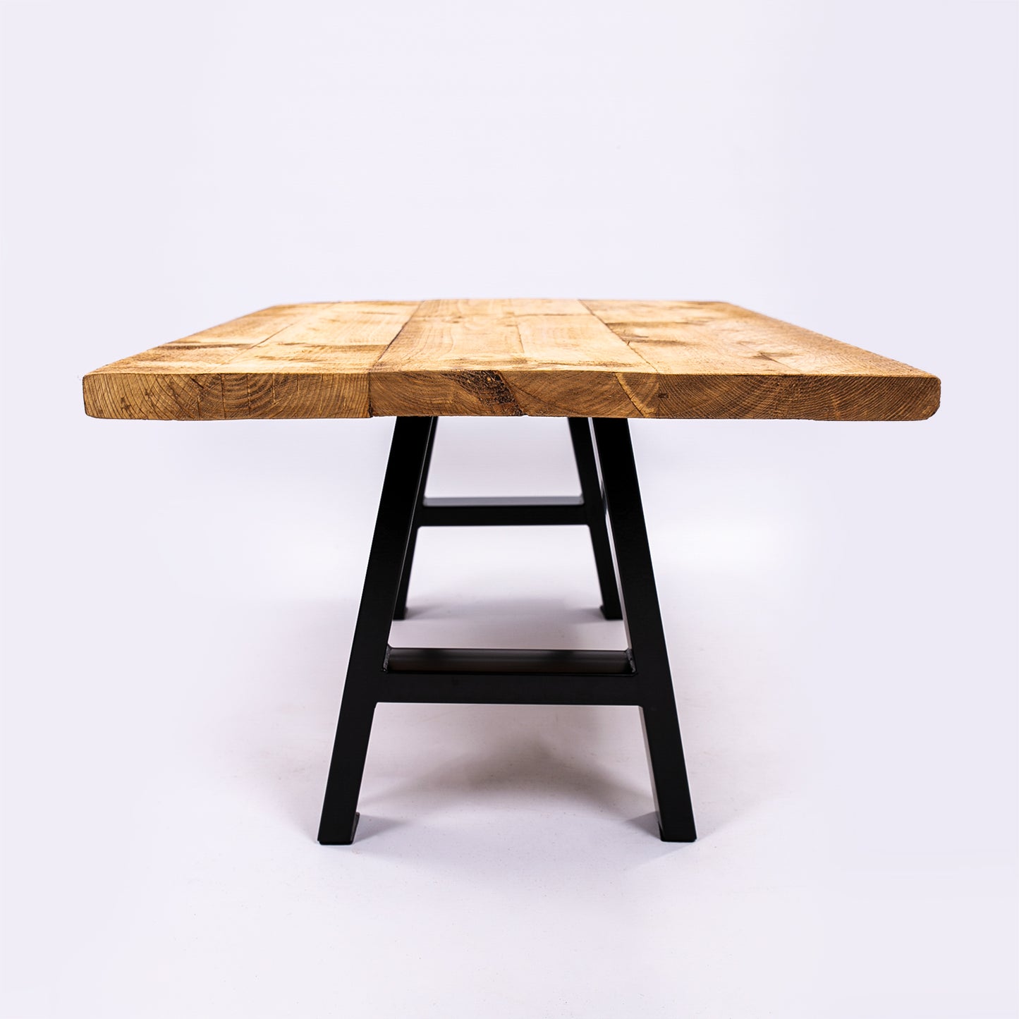 Bespoke coffee table. Side on view