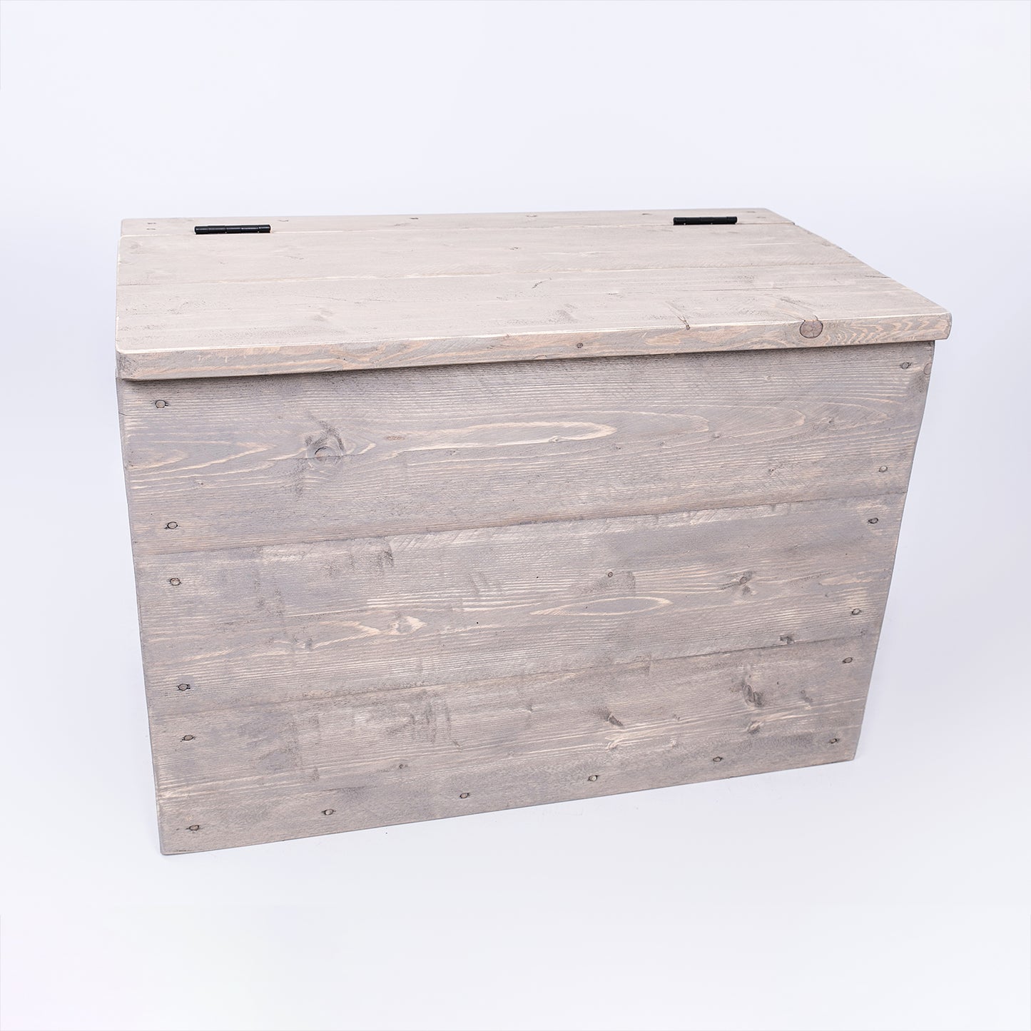 Grey Rustic Storage Chest – Vintage Toy & Blanket Box | DAB Chic Decor