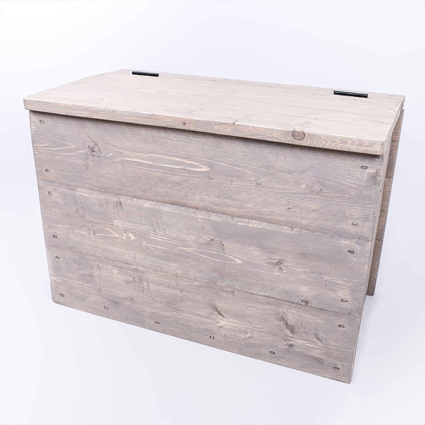 Grey Rustic Storage Chest – Vintage Toy & Blanket Box | DAB Chic Decor