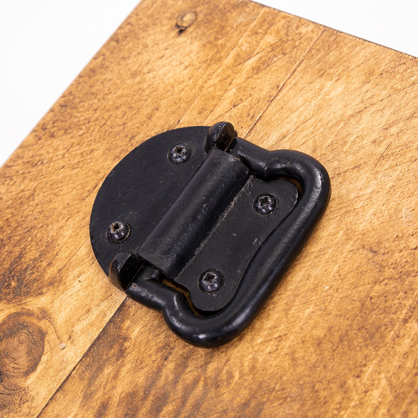 Heavy Duty Black Steel handle ontop of DAB Chic & Vintage heavy duty stopper.