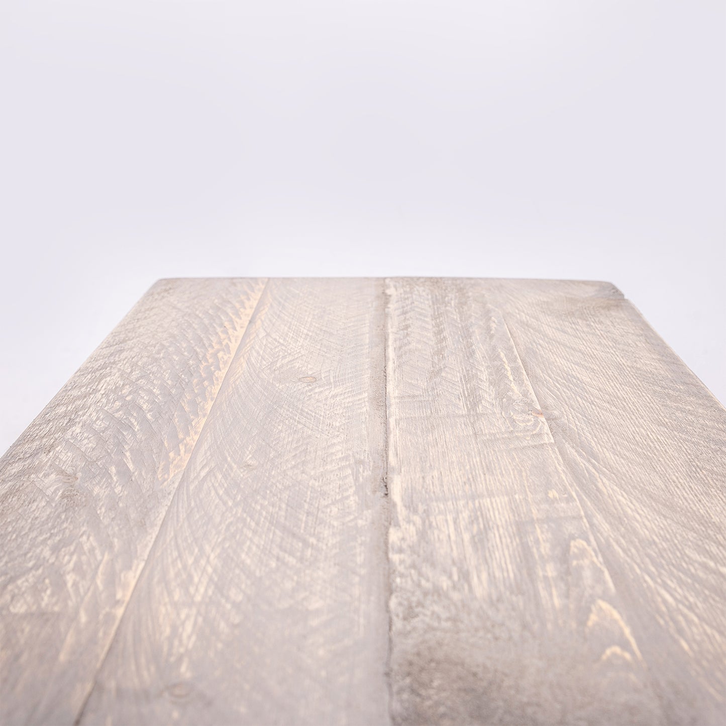 Retro Grey Coffee Table - Rustic Chic Table and Rose Gold Legs