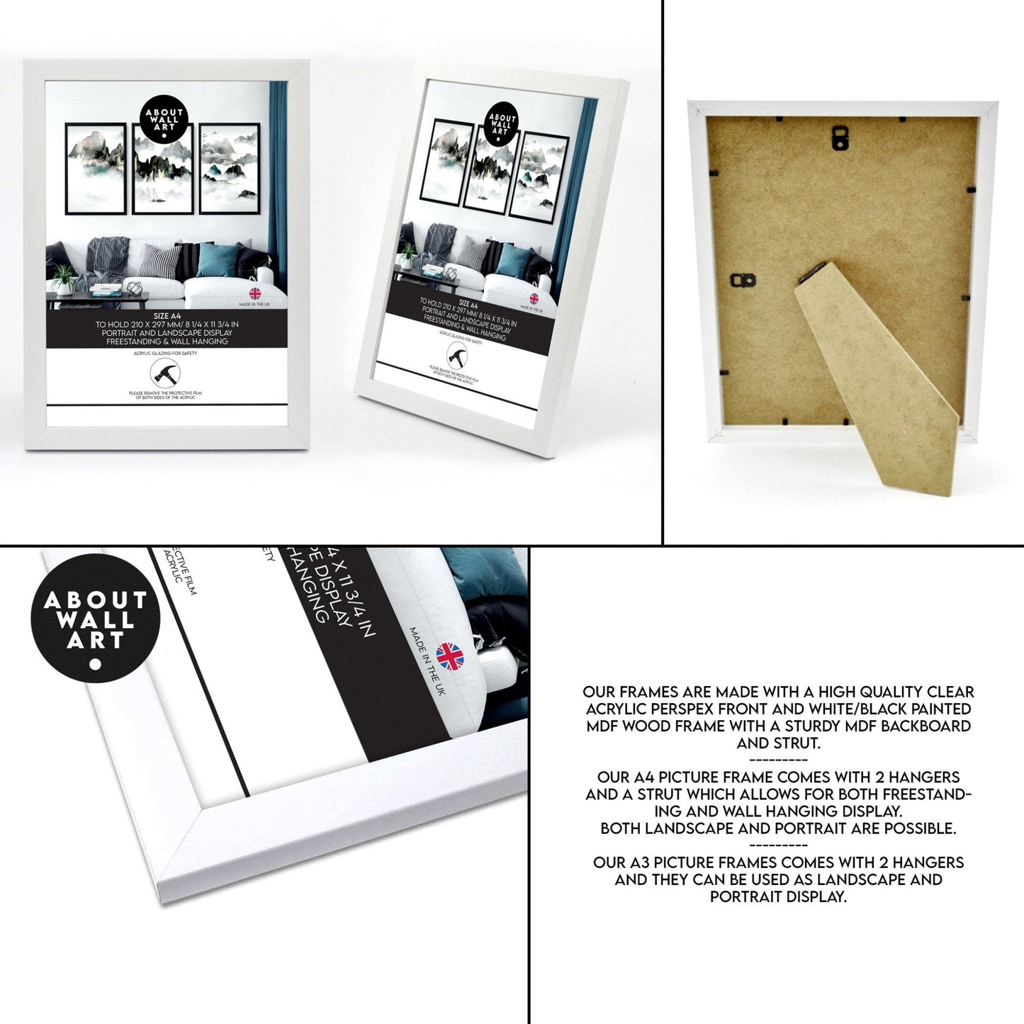 Art For Huge Wall | Set of 3 Asian Inspired Wall art Prints