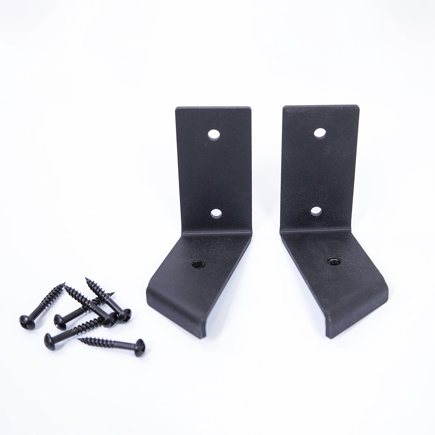 Brackets for Corner Shelves - Black Metal Corner Shelf Brackets