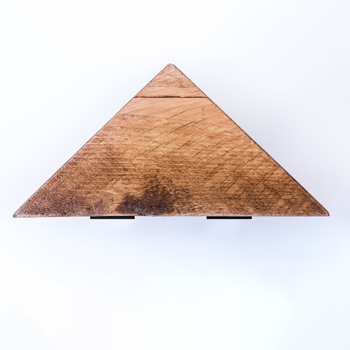 Handmade Bespoke Corner Shelf | Rustic Wooden Shelf, Steel brackets & fixtures