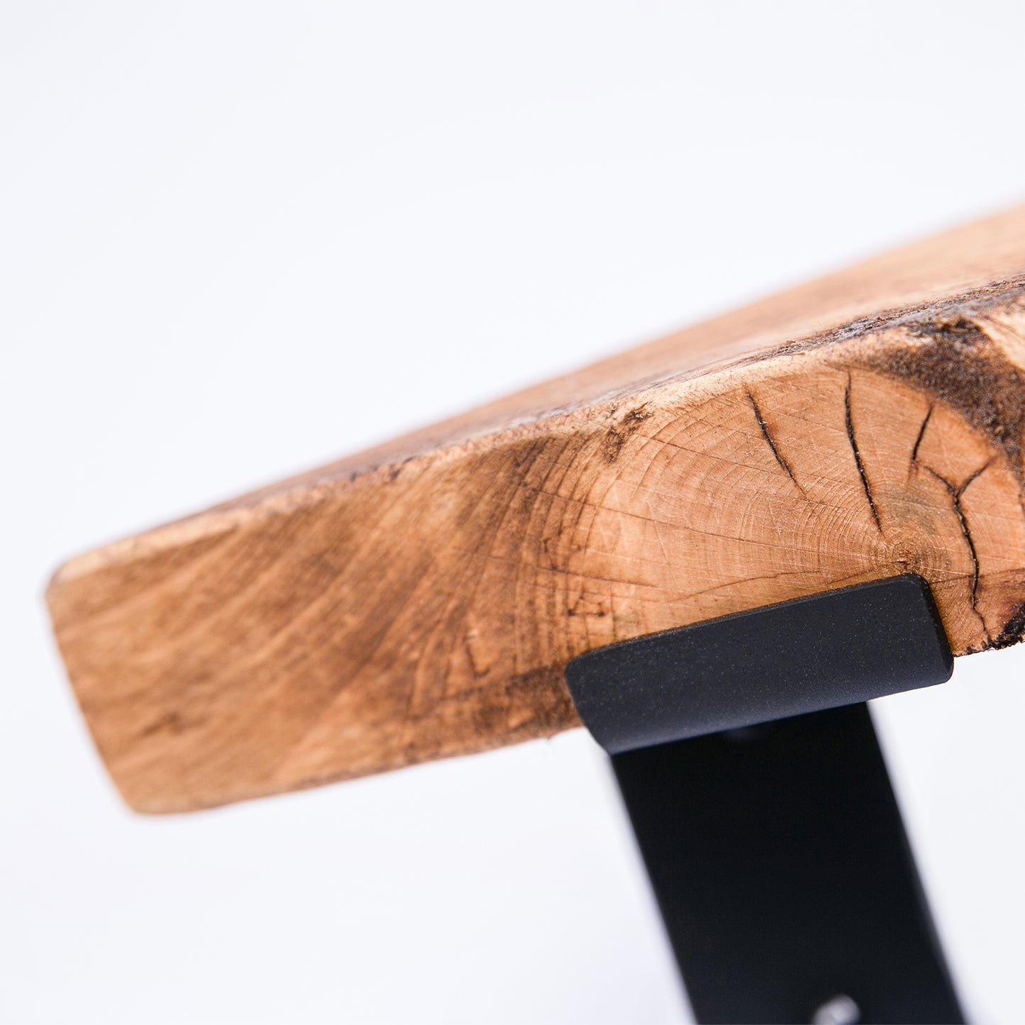 Handmade Bespoke Corner Shelf | Rustic Wooden Shelf, Steel brackets & fixtures