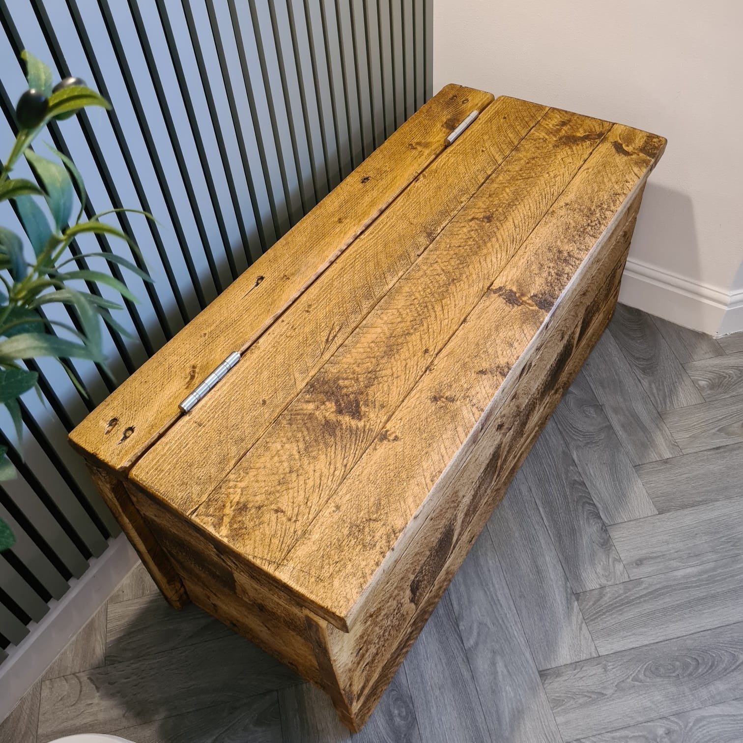 Horsham Storage bench Wooden Seat Chest Any Size Any Colour