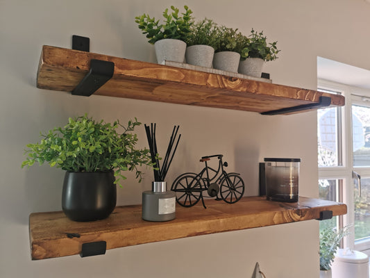 Bespoke Wall Shelves - Steel Supports Fabricated in house