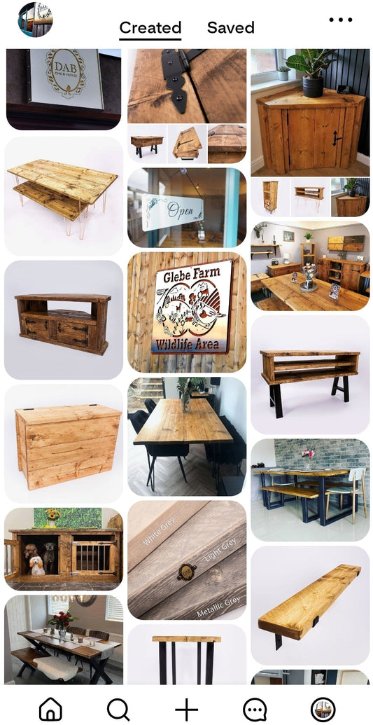 Pinterest Shop - Our bespoke Furniture & Interior Pinterest Shop