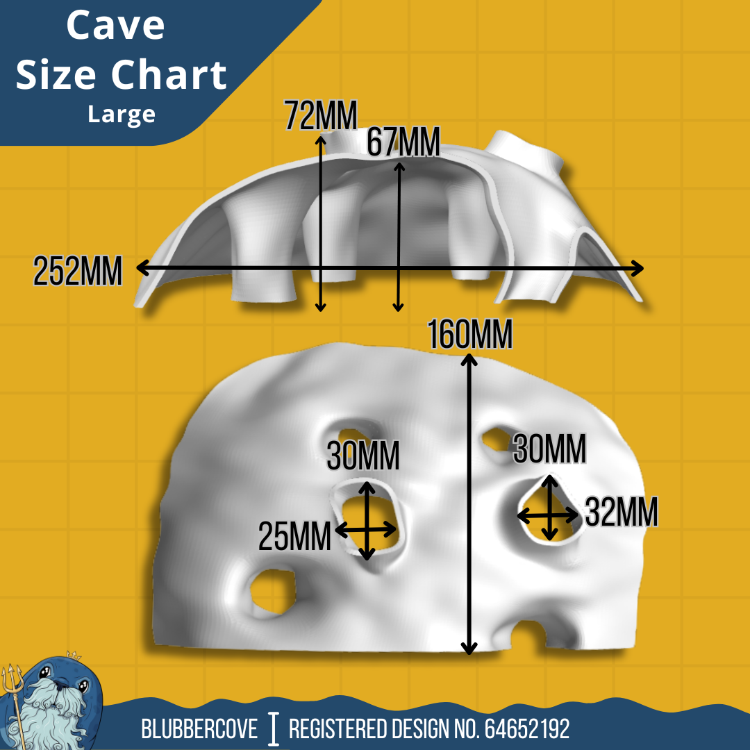 Large Aquarium Cave for Shrimp, Betta & Bottom Dwellers