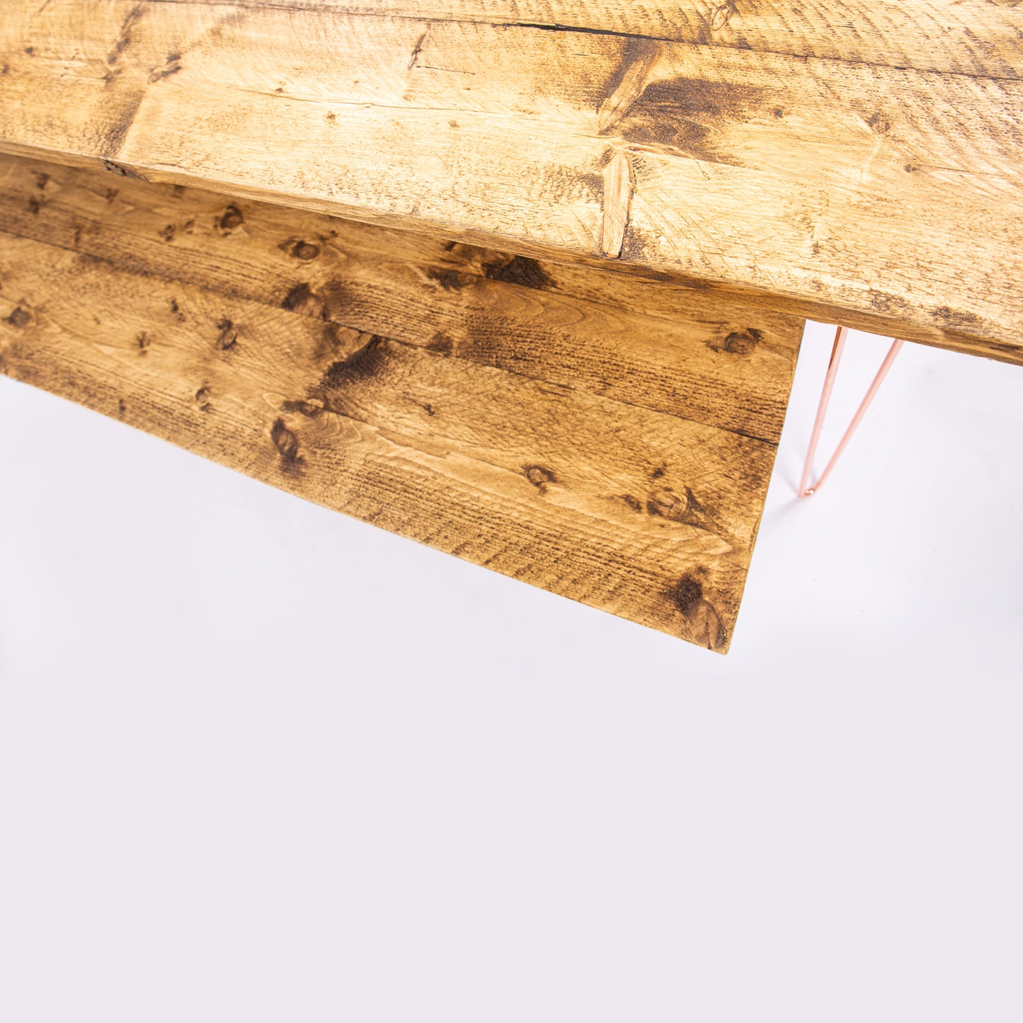Harrow Hairpin Dining Table Set. Birds eye view