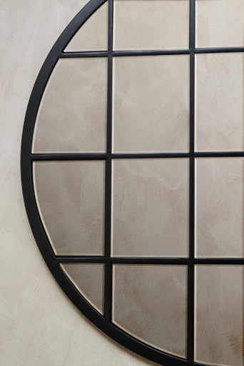 Descartes Round Metal Wall Mirror
