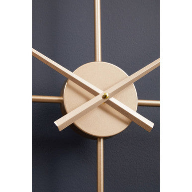 Kent Large Gold Finish Wall Clock