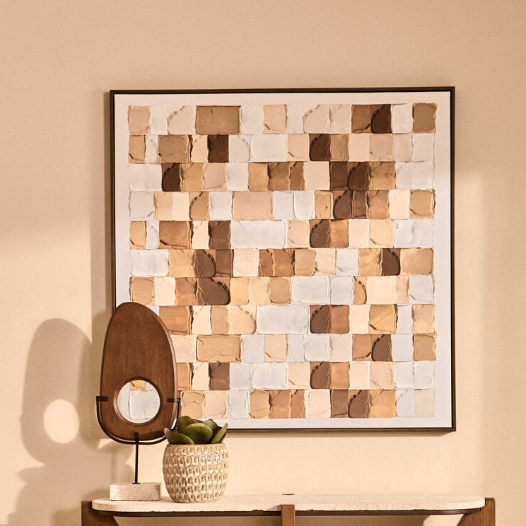 Astratto Textured Wall Art in Neutral Tones
