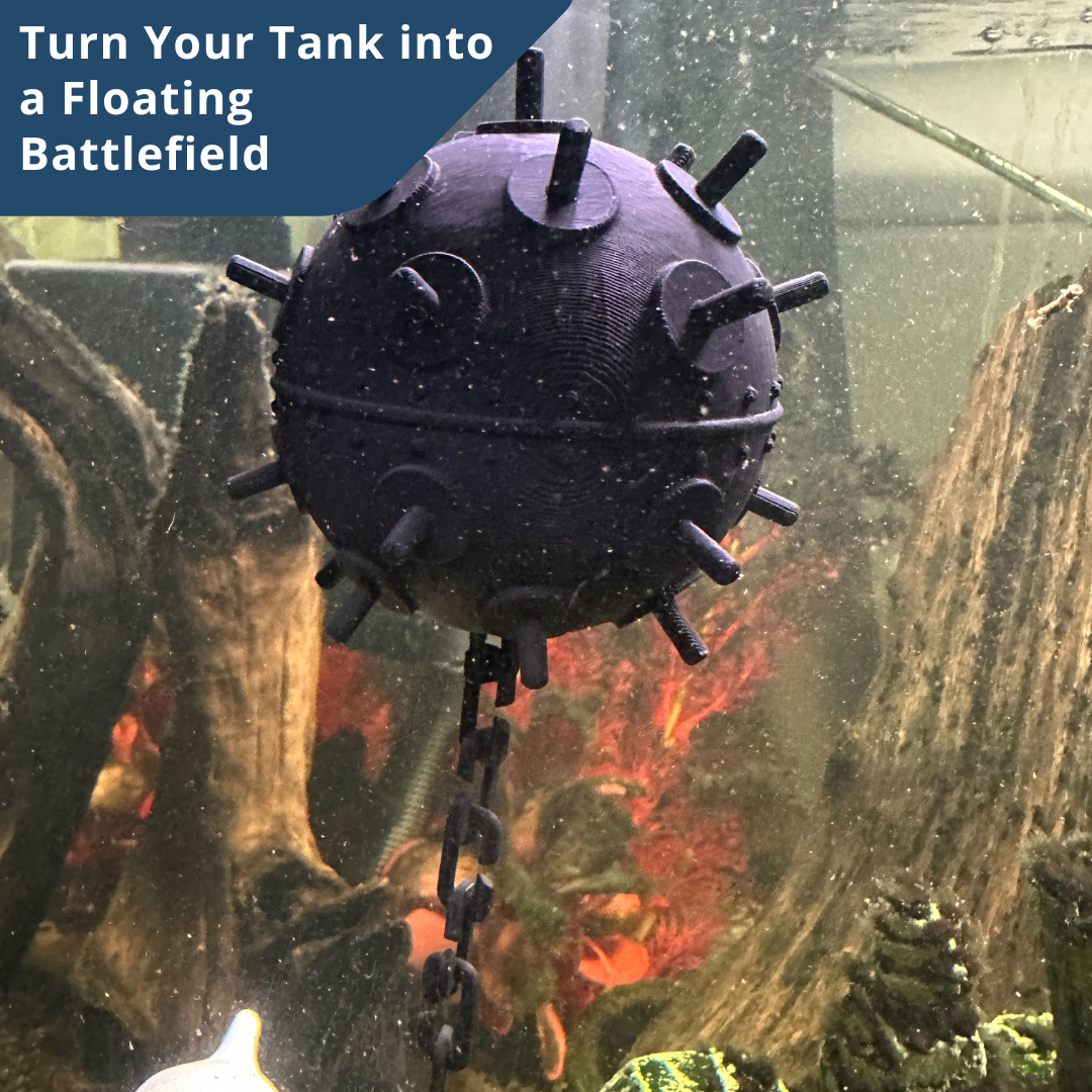 Floating Aquarium Mine / Ideal Accessory for any Fish Tank