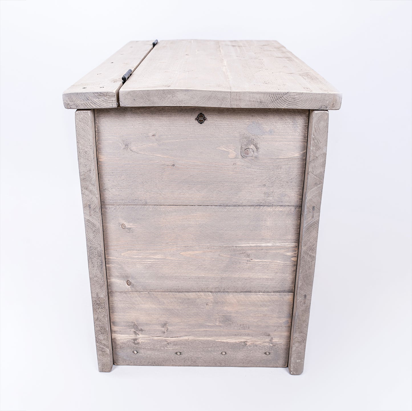 Grey Rustic Storage Chest – Vintage Toy & Blanket Box | DAB Chic Decor