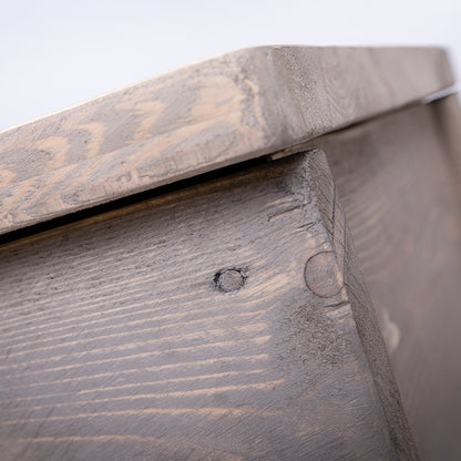 Grey Rustic Storage Chest – Vintage Toy & Blanket Box | DAB Chic Decor