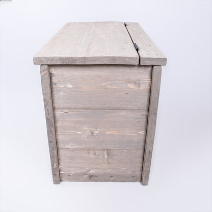 Grey Rustic Storage Chest – Vintage Toy & Blanket Box | DAB Chic Decor