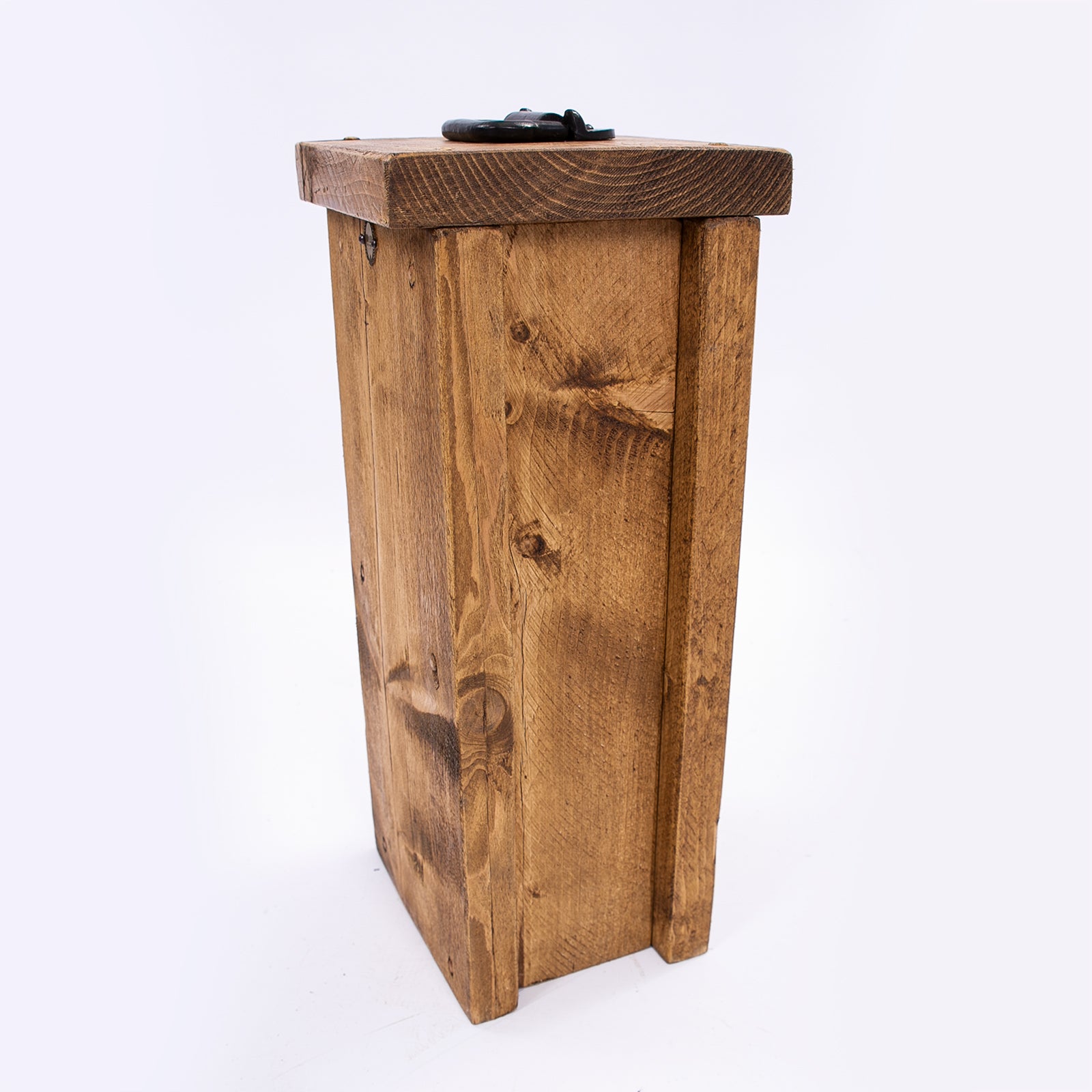 Heavy duty wooden doorstop by DAB. Side on photo