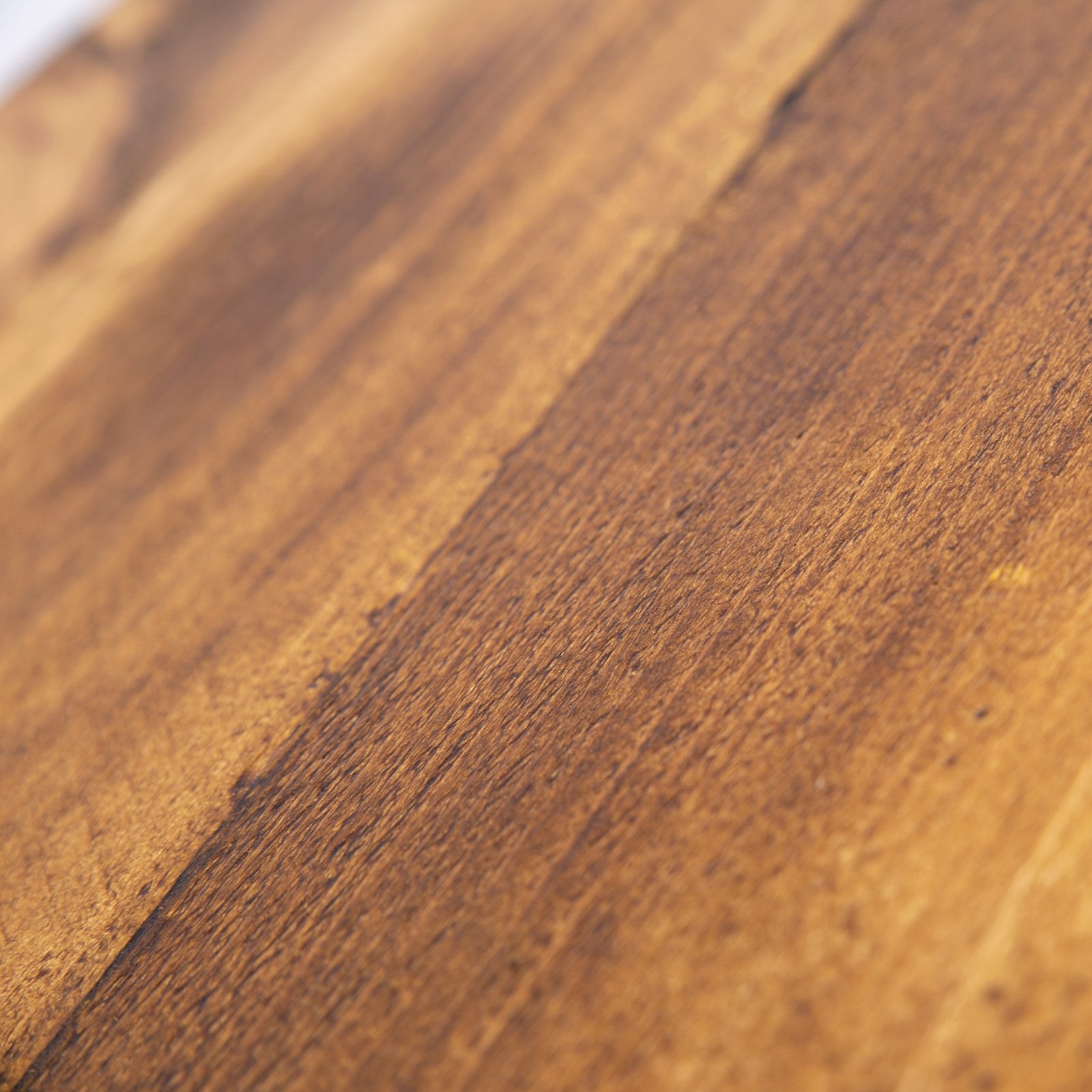 Industrial Hairpin Desk. Close up of wood