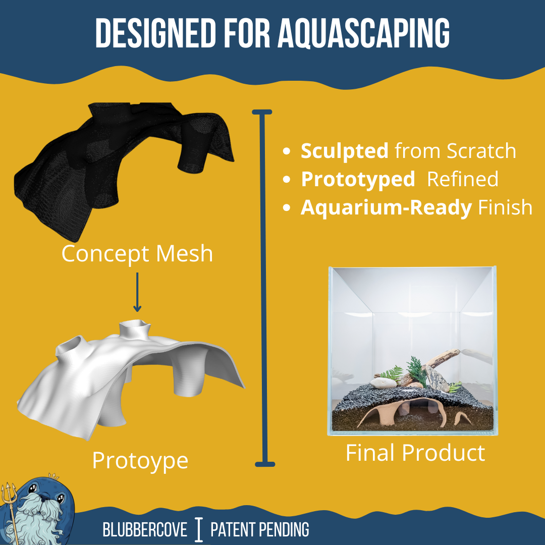 Large Aquarium Cave for Shrimp, Betta & Bottom Dwellers