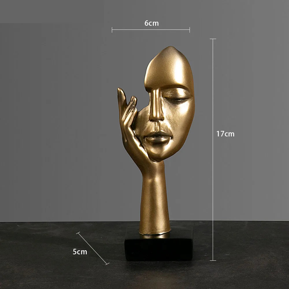 Choice Resin Abstract Mask Figurine Home Office Decor