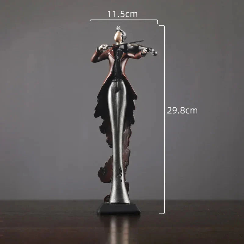 Musical Instrument Resin Figure Ornaments Home Decoration Accessories