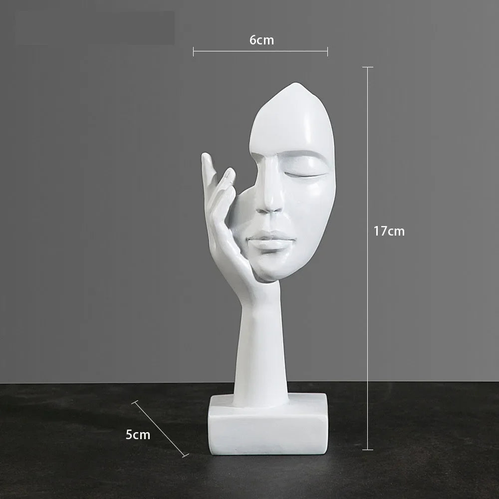 Choice Resin Abstract Mask Figurine Home Office Decor