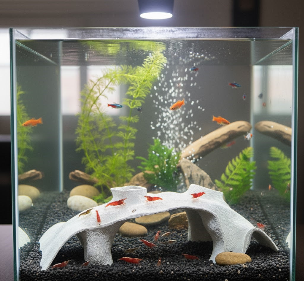 Large Aquarium Cave for Shrimp, Betta & Bottom Dwellers