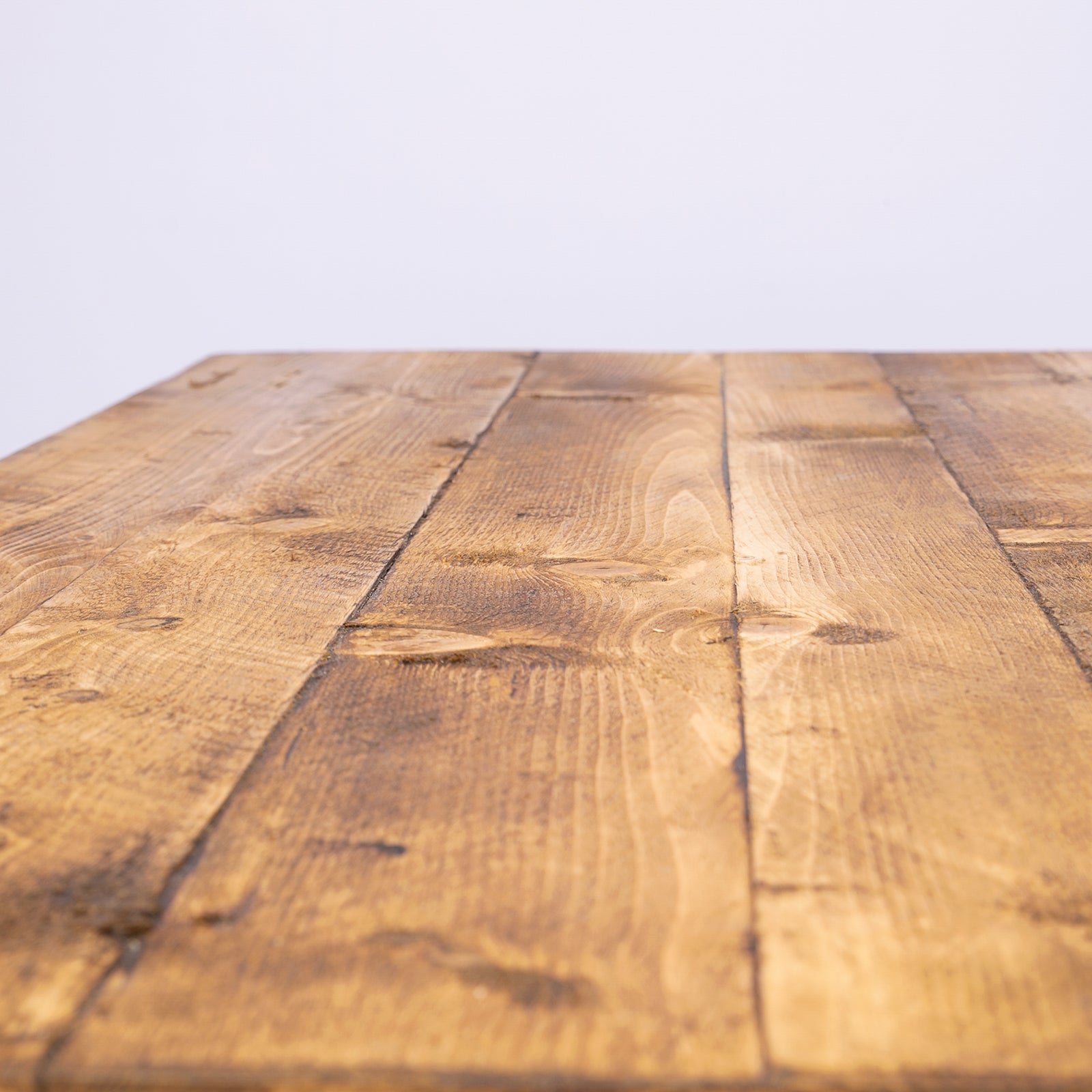 Solid wooden coffee table with drawers. Birds eye view