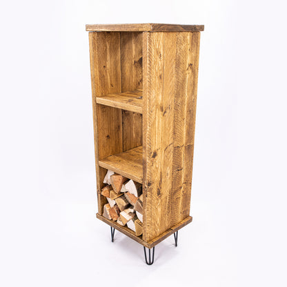 Wooden Side & Corner Unit. Corner angle view