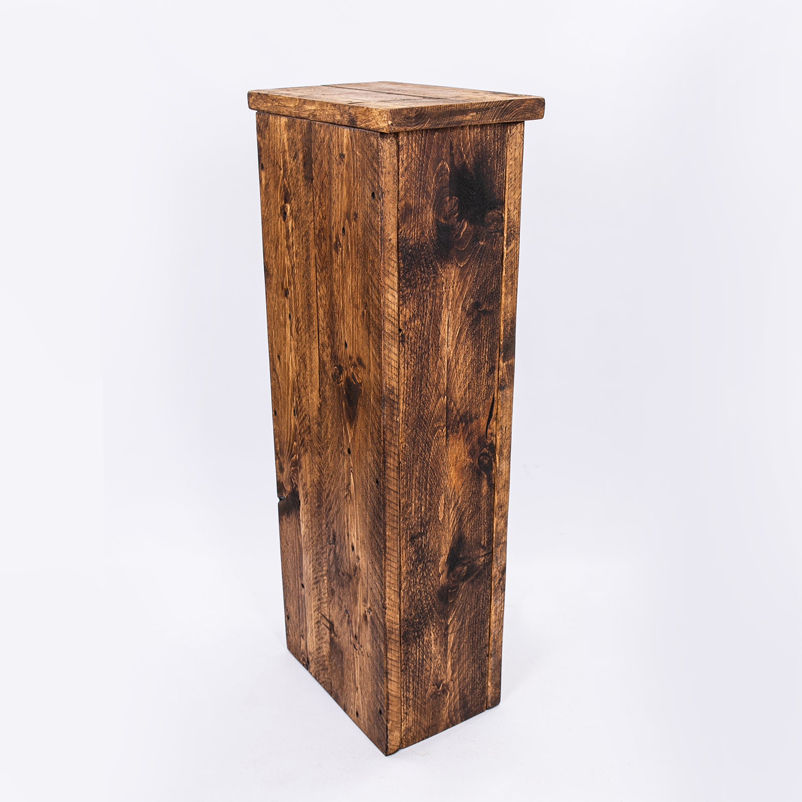 Wooden Wine Rack Stand. Back corner view