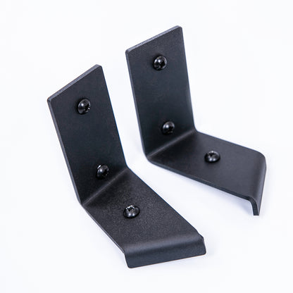 Brackets for Corner Shelves - Black Metal Corner Shelf Brackets