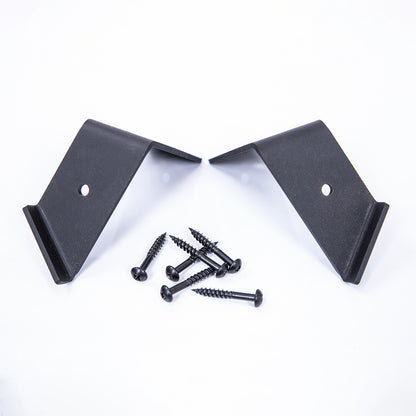 Brackets for Corner Shelves - Black Metal Corner Shelf Brackets