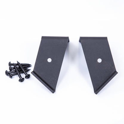 Brackets for Corner Shelves - Black Metal Corner Shelf Brackets