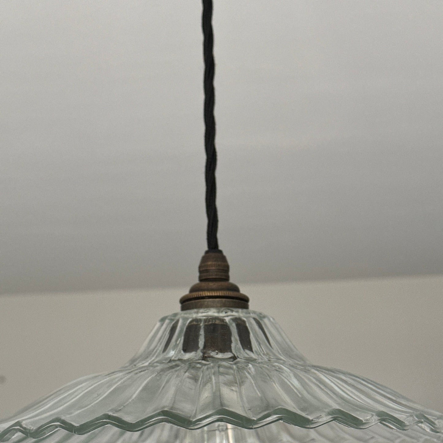 Lenwade ~ Prismatic Glass Shade Light Pendant Set