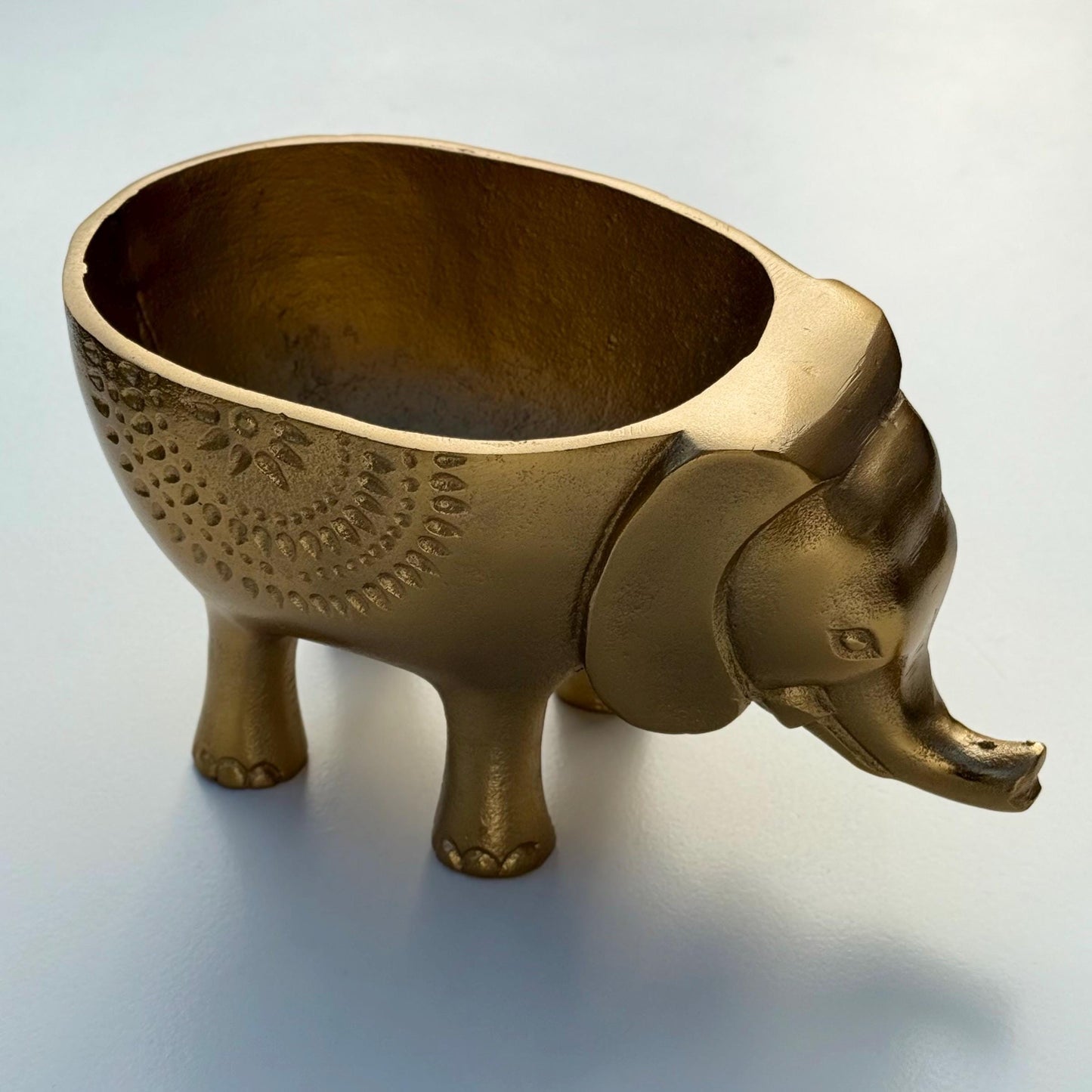 Elephant Planter Solid Cast Brass Metal Plant Pot for Succulents & Plants | Safari Planter