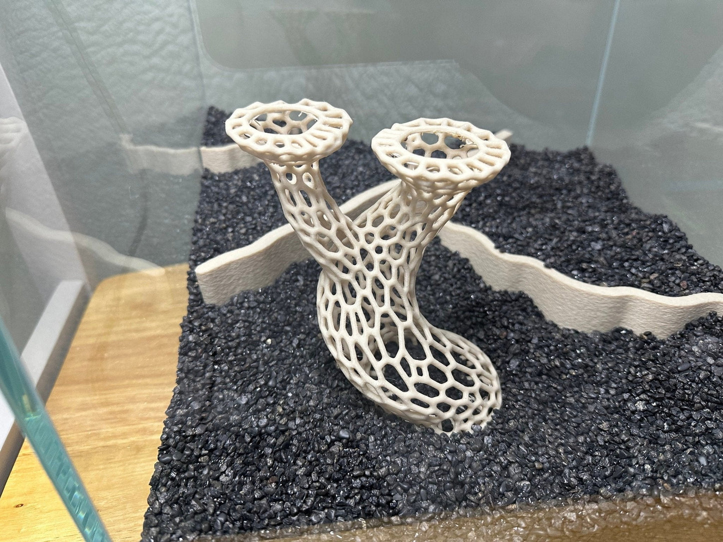 Moss and Plant Shelter for Aquariums in a Bonsai Tree Style