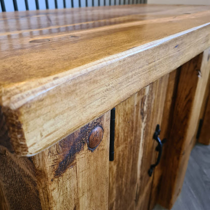 Fish Tank Stand - Redwood Aquarium Unit with Storage