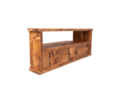 Rustic TV Stand - Bespoke Wooden Corner TV Unit | 80cm - 140cm | Any Finish