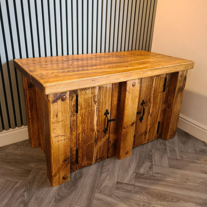 Fish Tank Stand - Redwood Aquarium Unit with Storage