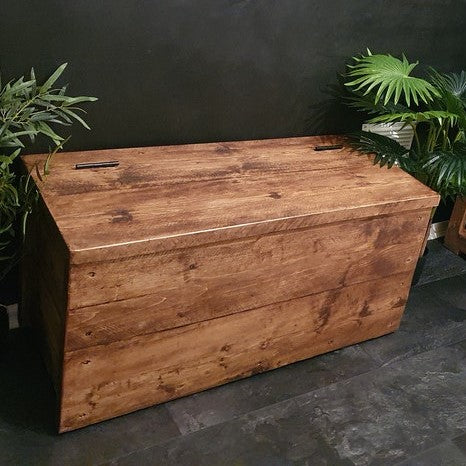 Storage Box for Living Room - Wooden Blanket Box