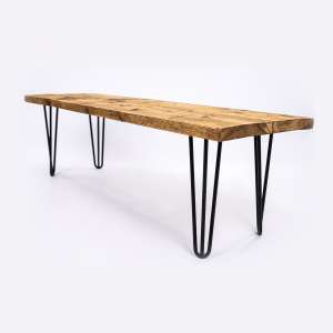 Dining table bench hairpin